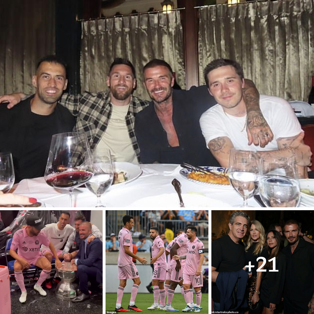 David Beckham pays tribute to Inter Miami’s first year with Lionel Messi by going out for dinner with the Argentine and midfielder Sergio Busquets in Vice City: ‘What a season it has been’