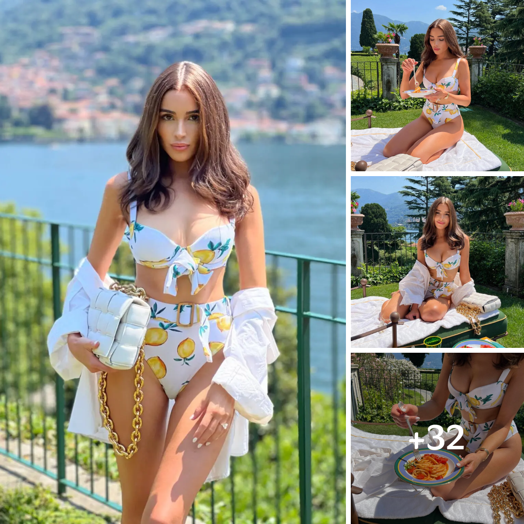 Olivia Culpo Channels Summer Vibes In Her Lemon-Print Bikini