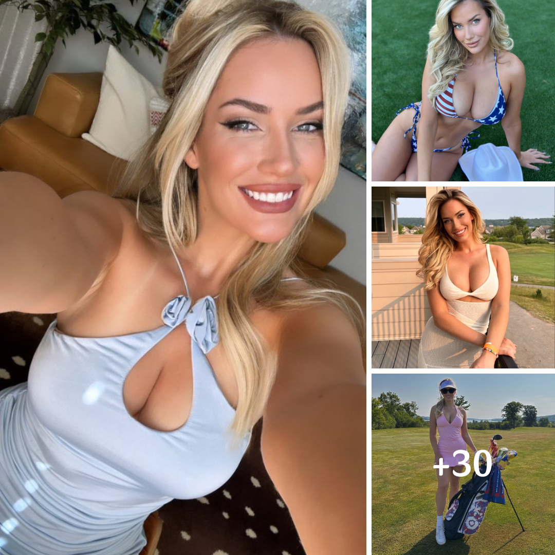 Paige Spiranac leaves little to imagination in busty cut-out dress as awestruck fans say ‘oh my goodness’