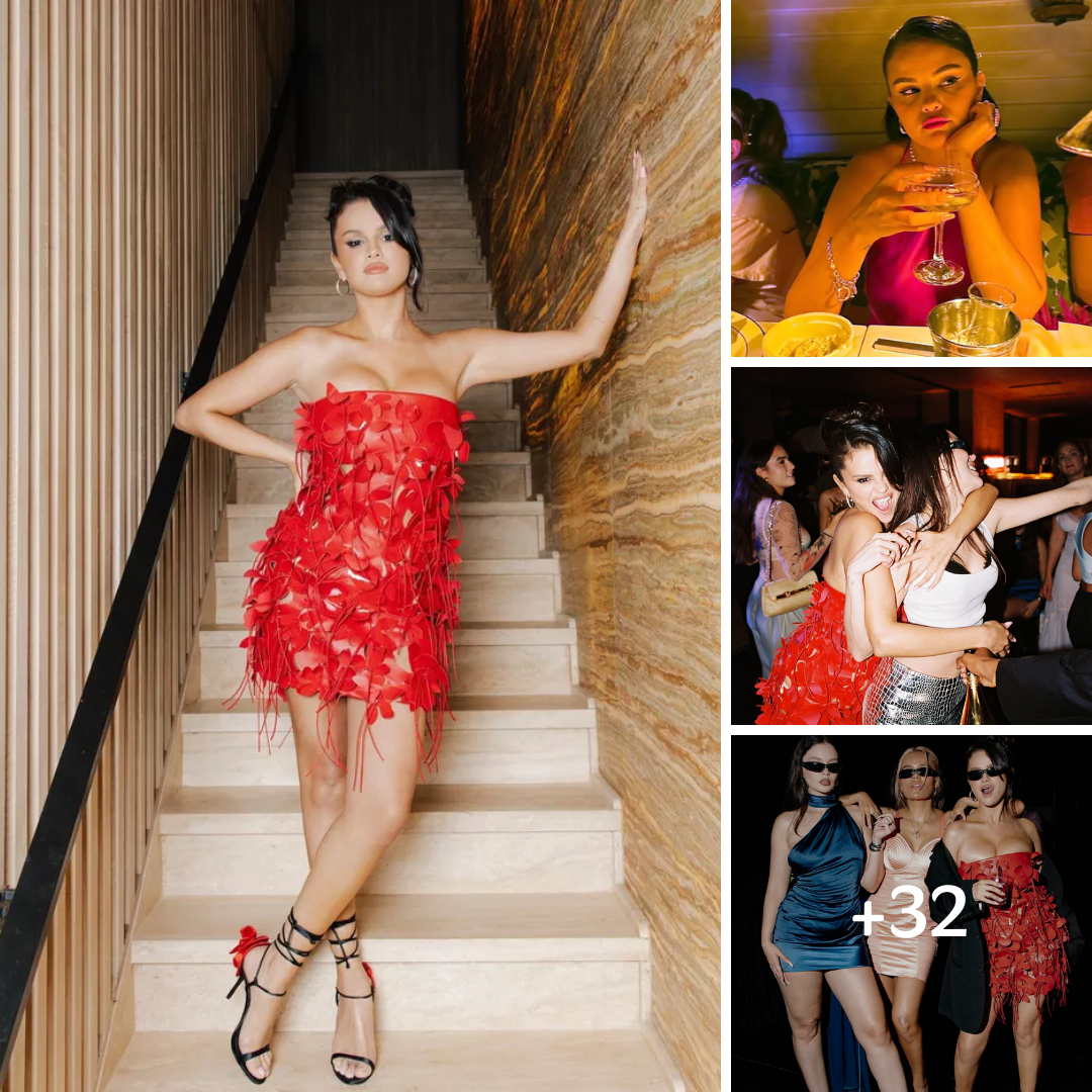 Selena Gomez Rang In Her 31st Birthday While Wearing a Fiery Red Minidress