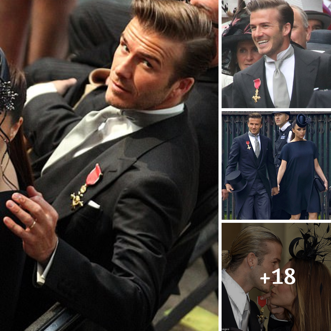 David Beckham’s OBE medal faux pas at Kate Middleton and William’s wedding