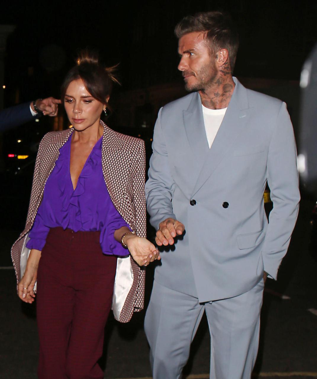 Victoria Beckham and David Beckham Twin in Head-to-Toe Denim: Photo