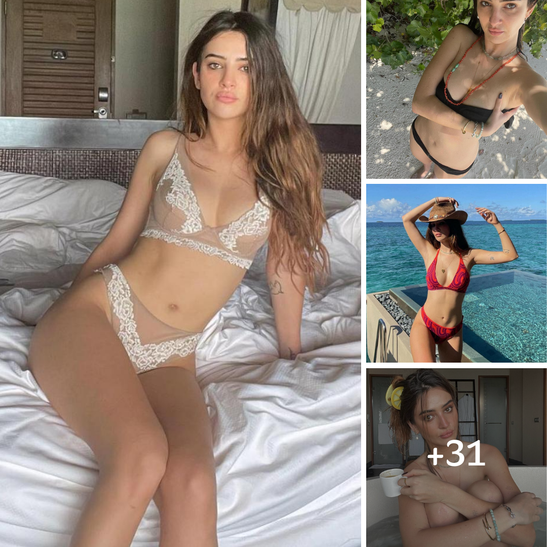 Ines Tazi Went Skinny Dipping Before Sunbathing In Her Strapless Bikini