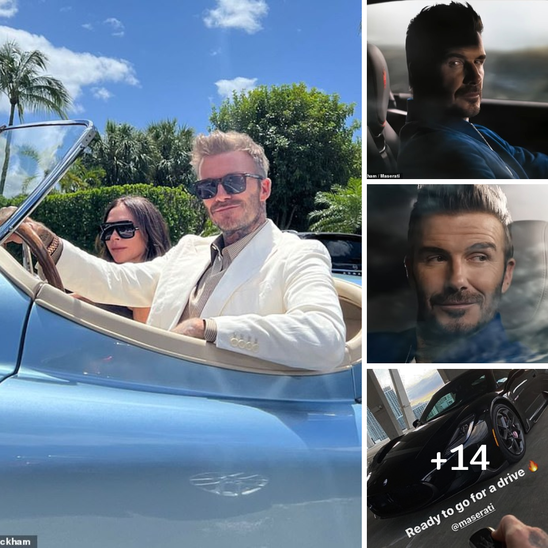 David Beckham puts on a very suave display as he drives a lavish Maserati in new advert