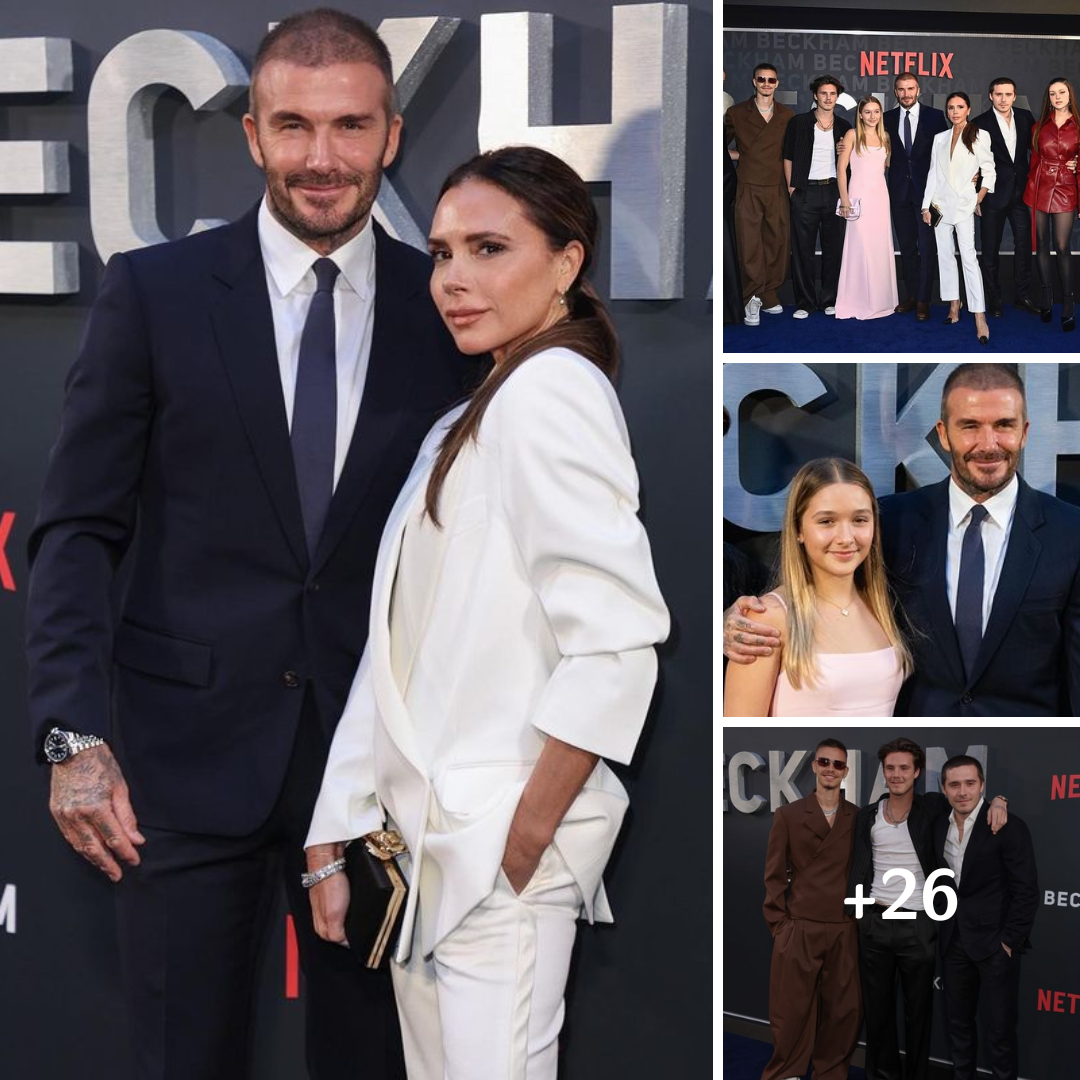 David and Victoria Beckham’s Whole Family Poses Together at the Red Carpet Premiere of ‘Beckham’