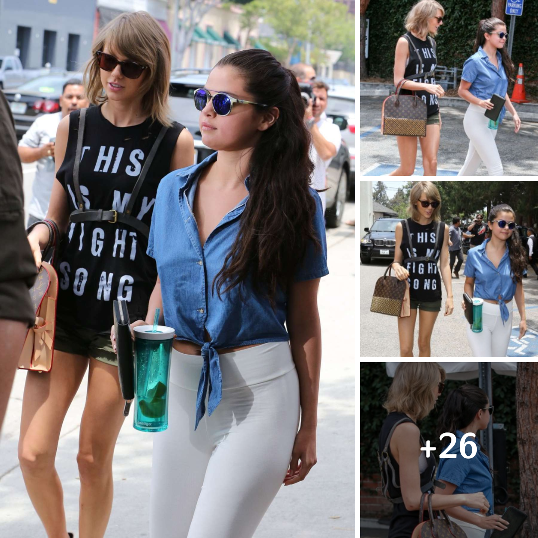 Two beauties taking on LA in style! Taylor Swift and Selena Gomez make the city shine with their glamorous stroll.