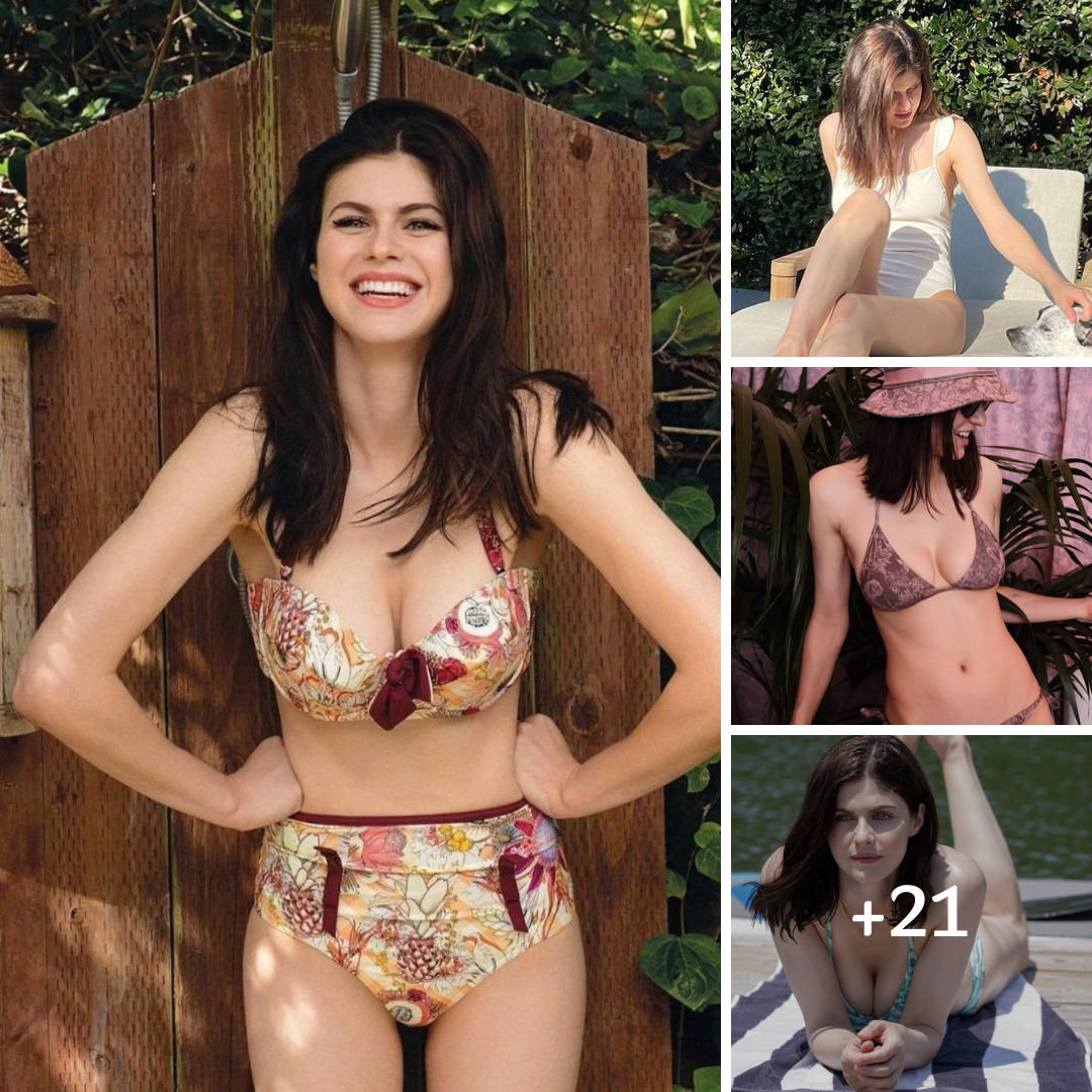 Alexandra Daddario In Skimpy String Bikini Celebrates ‘Pool Day’ ‎