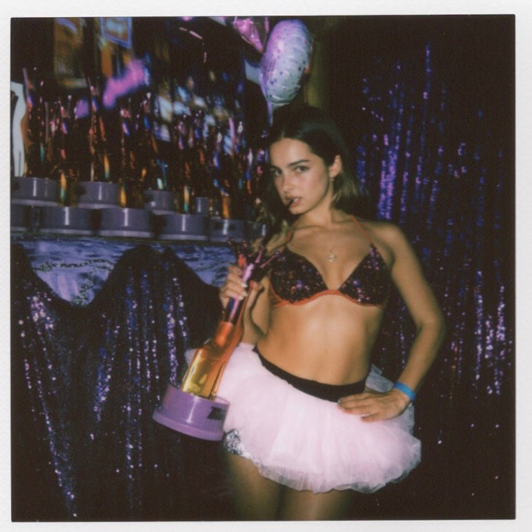 Addison Rae Rocks A Pink Bikini and Tutu At 'AR' Release Party