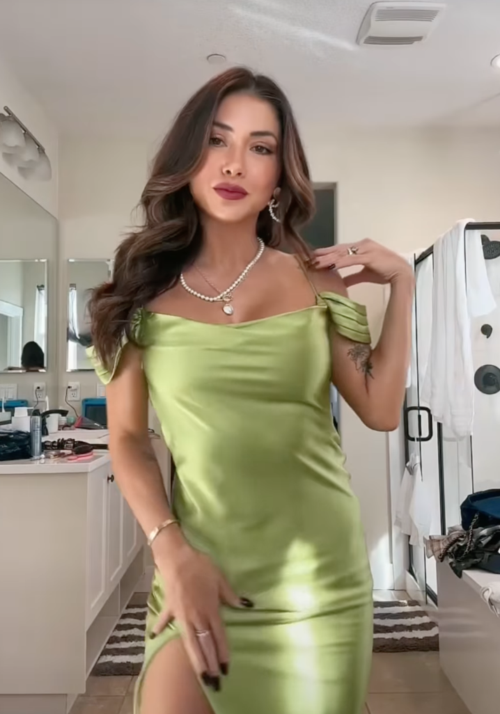 UFC Girl Arianny Celeste Is A 'Wedding Crasher' In Green Dress