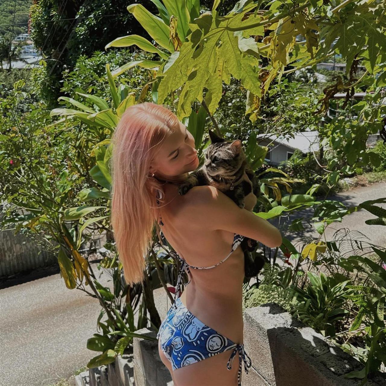 Brittan Byrd In Drawstring Bikini Is ‘A Feline Person’