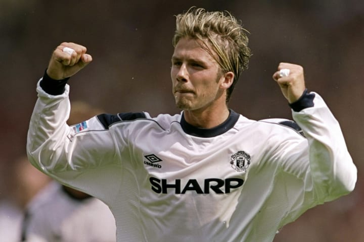 David Beckham often scored 10 or more goals per season for Man Utd