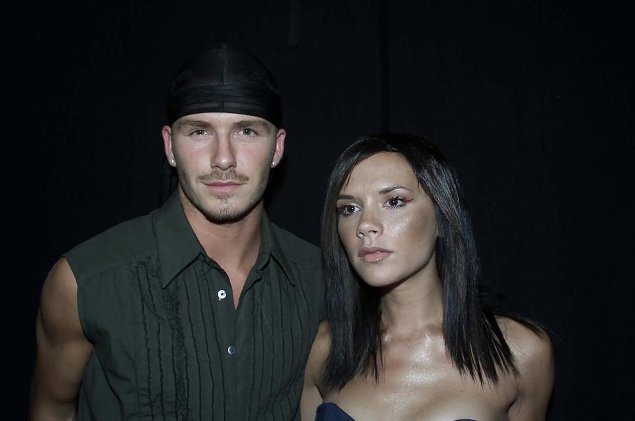 David and Victoria Beckham in 2000