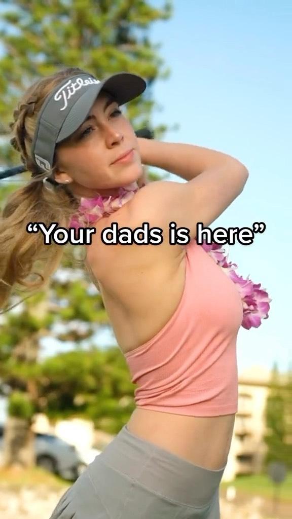 Grace Charis shows off golfing fails video