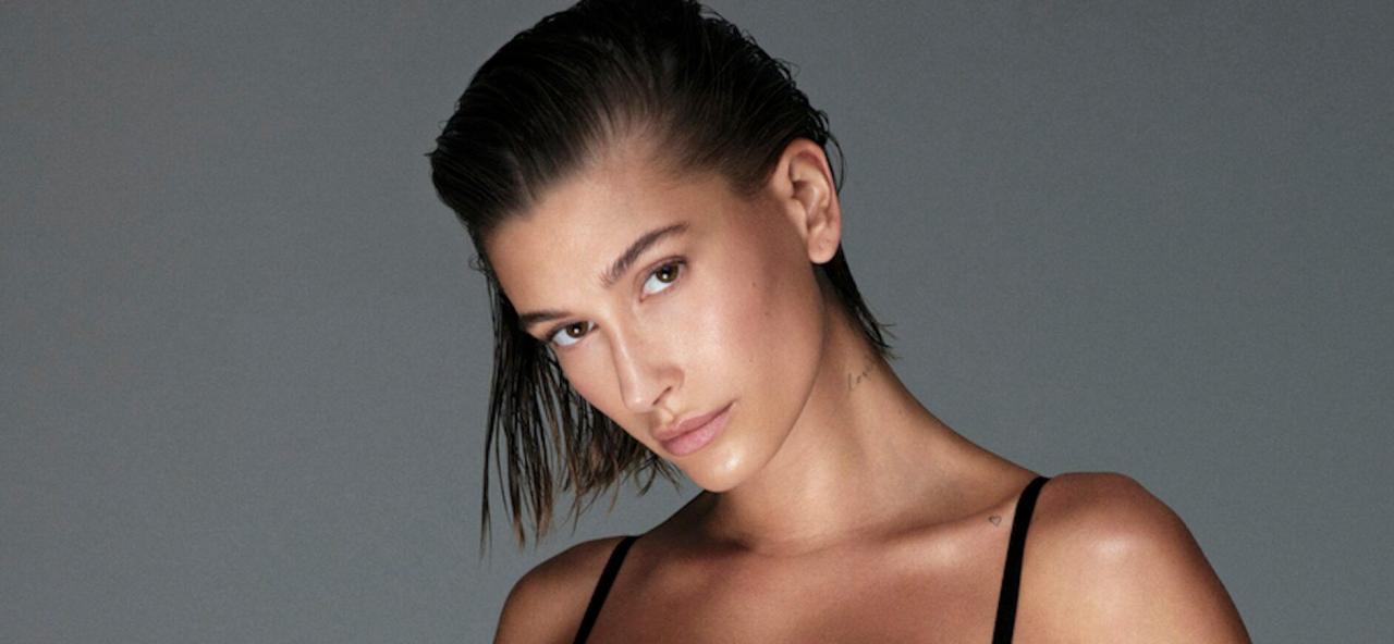 Hailey Bieber Is Red-Hot In Victoria’s Secret’s New Holiday Lingerie