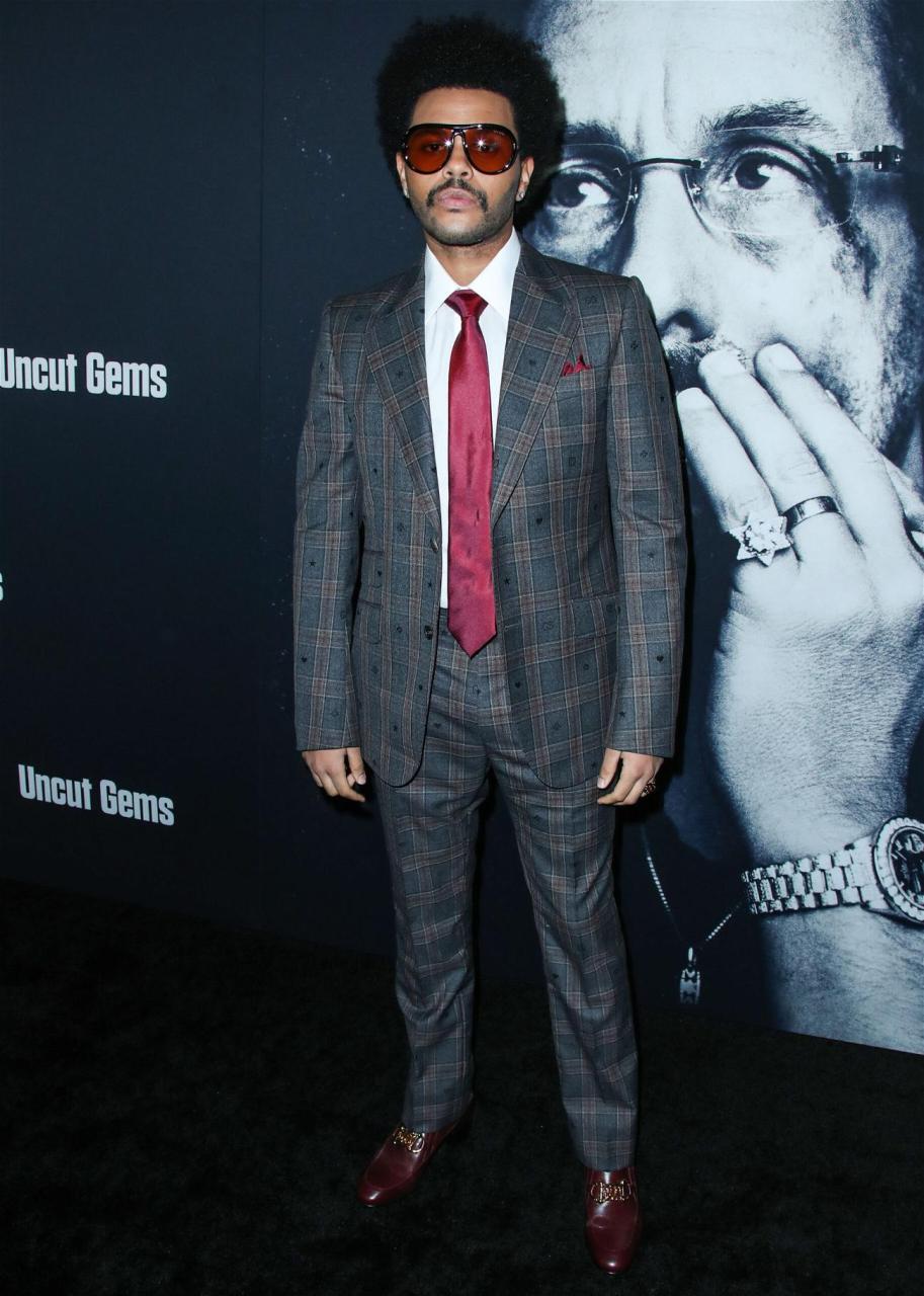 The Weeknd at the Los Angeles Premiere Of A24's 'Uncut Gems'