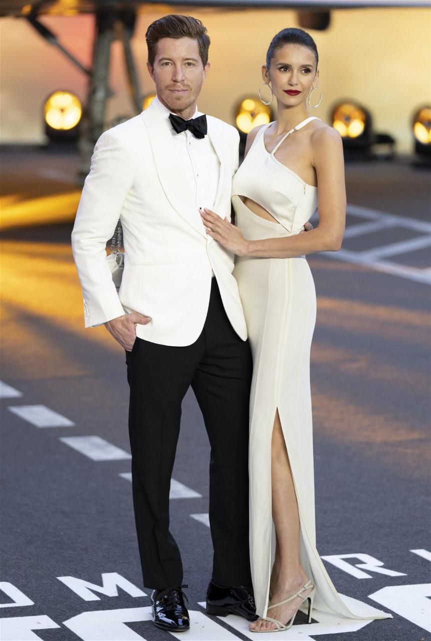 Nina Dobrev and Shaun White at the Top Gun: Maverick premiere