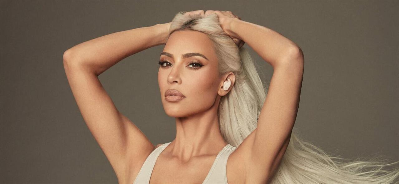 Kim Kardashian Is An ‘Alien Queen’ In A Revealing Metallic SKIMS Swimsuit