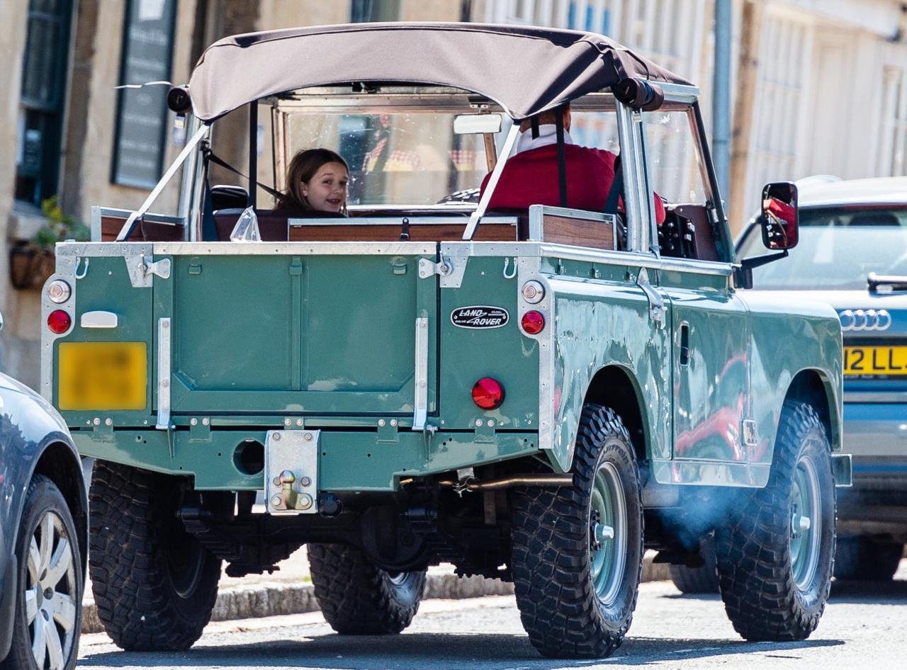 David and Harper Beckham spotted shopping n Burford 16 miles from their home in Great Tew during lockdown.