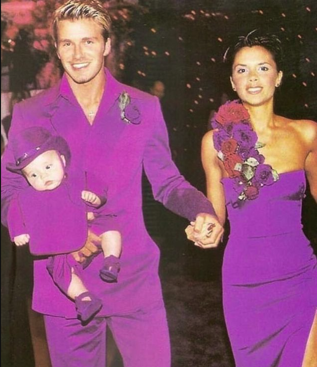 david and victoria beckham posh becks style fashion '90s wedding