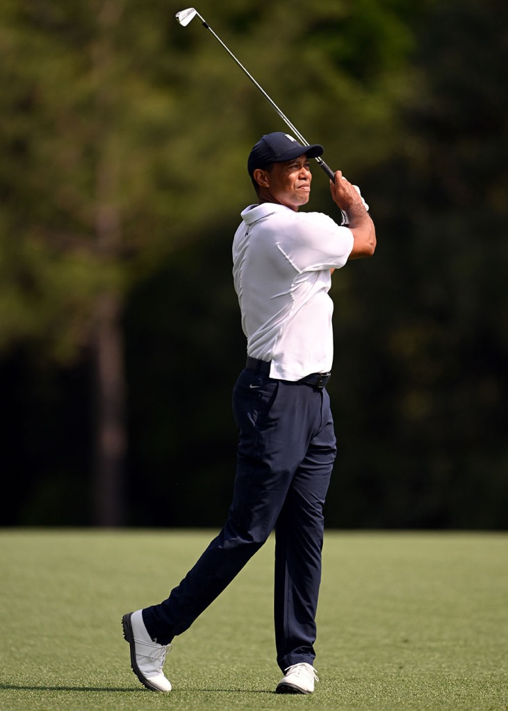 Tiger Woods during the first round of the 2023 Masters Tournament at Augusta National Golf Club on April 6, 2023 in Augusta, Georgia. 