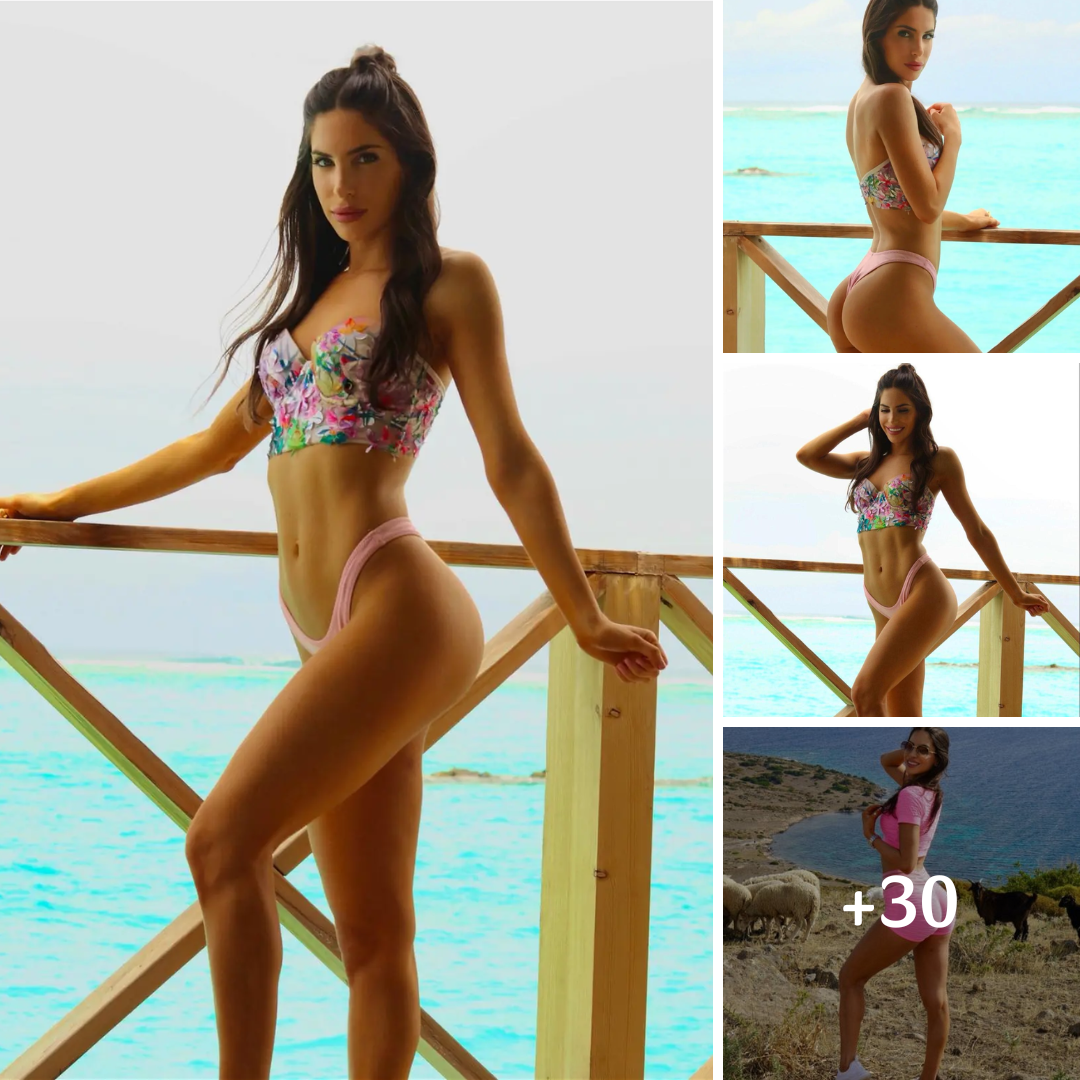 Jen Selter Turns Heads In A Strapless Floral Bikini