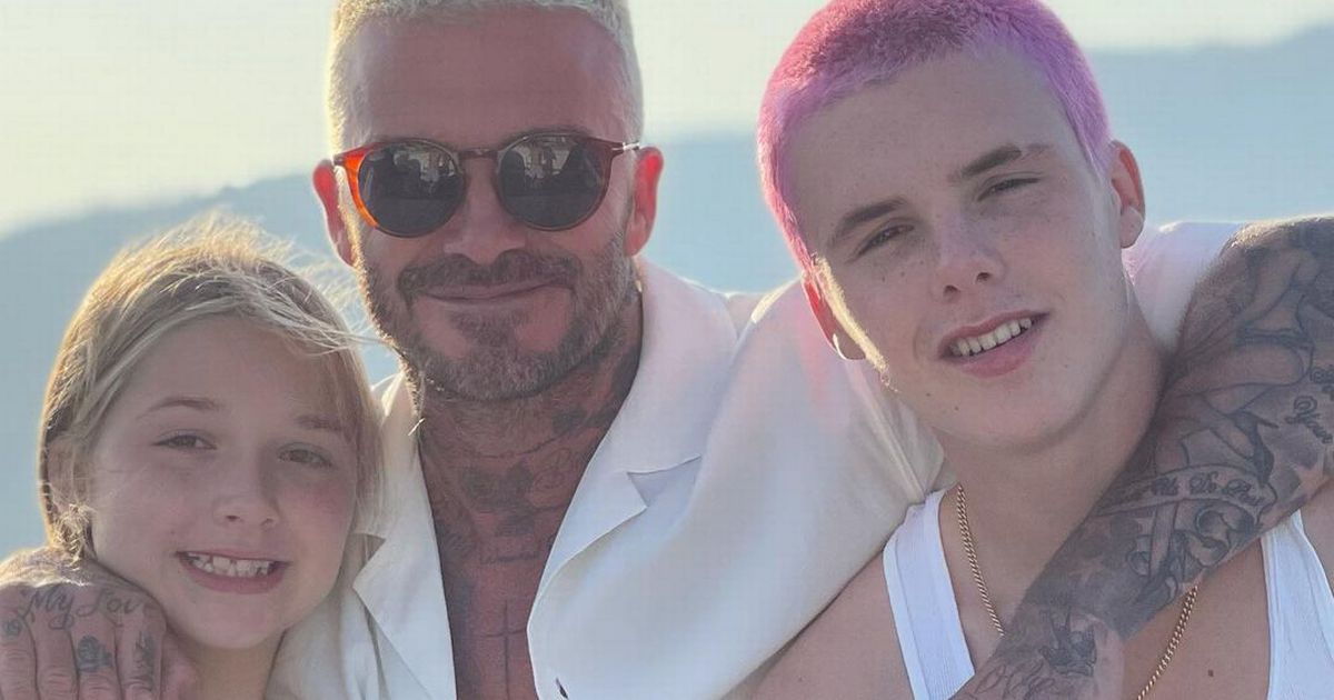 David Beckham and son Cruz show off matching hairstyles on holiday ...