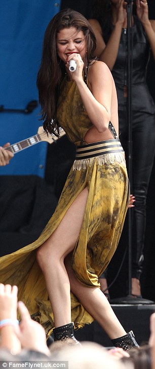 She's got rhythm: Selena was jazzed by the crowd and gave this performance her all