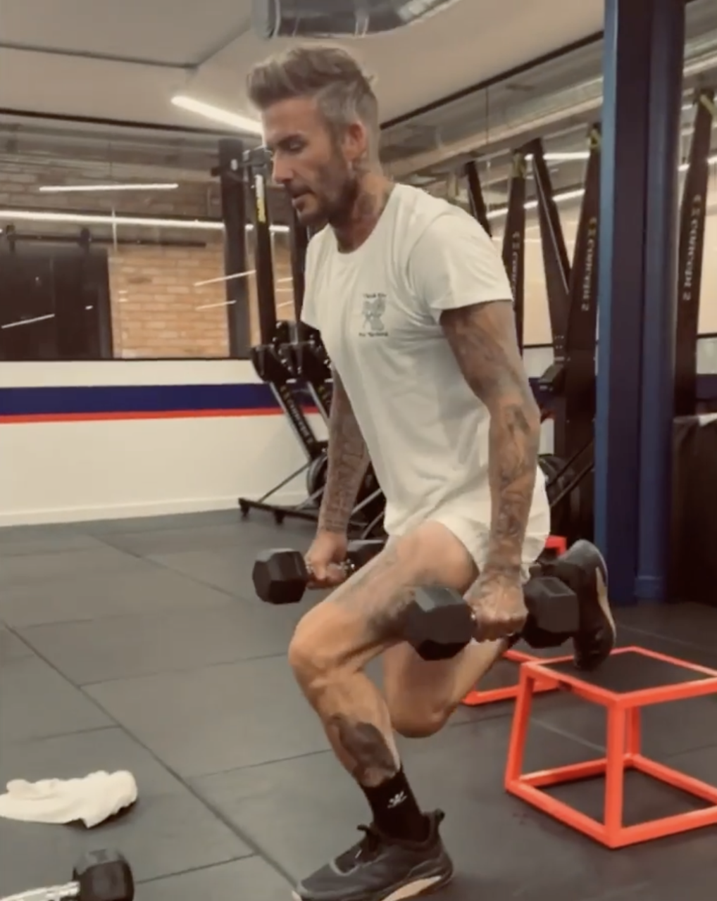 David Beckham Shared a Look at the Workout He Created for F45