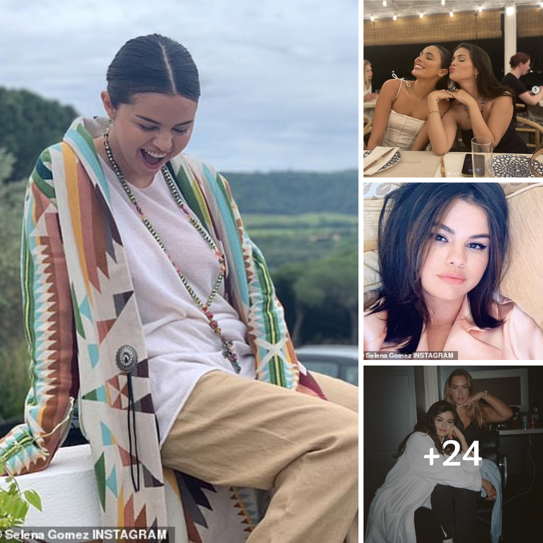 Selena Gomez pouts and poses in playful snaps from pal’s bachelorette weekend away