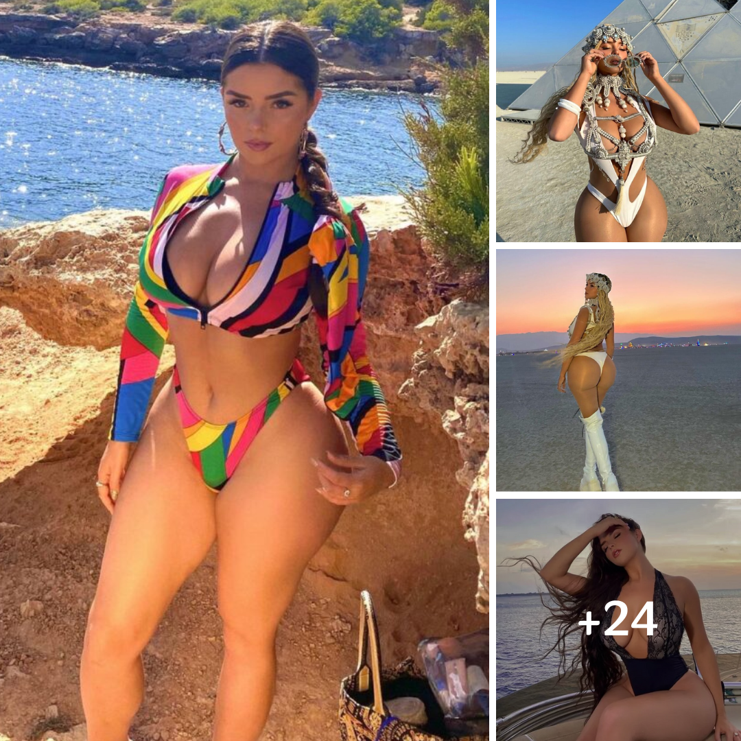 Demi Rose Hits The Desert In Her White One-Piece: ‘Super Stylin’