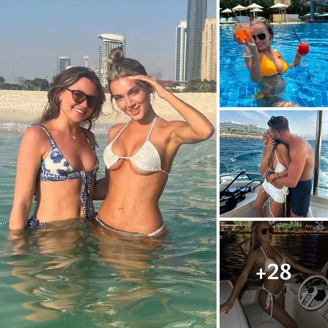 Beaux Raymond In Her Little Bikini Hits The Pool In Dubai