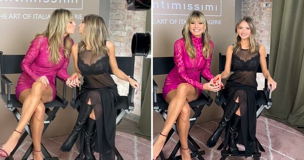 Heidi Klum e filha modelo de 19 anos abusam da transparência e roubam a  cena com look glamouroso em evento | Celebridades | Monet