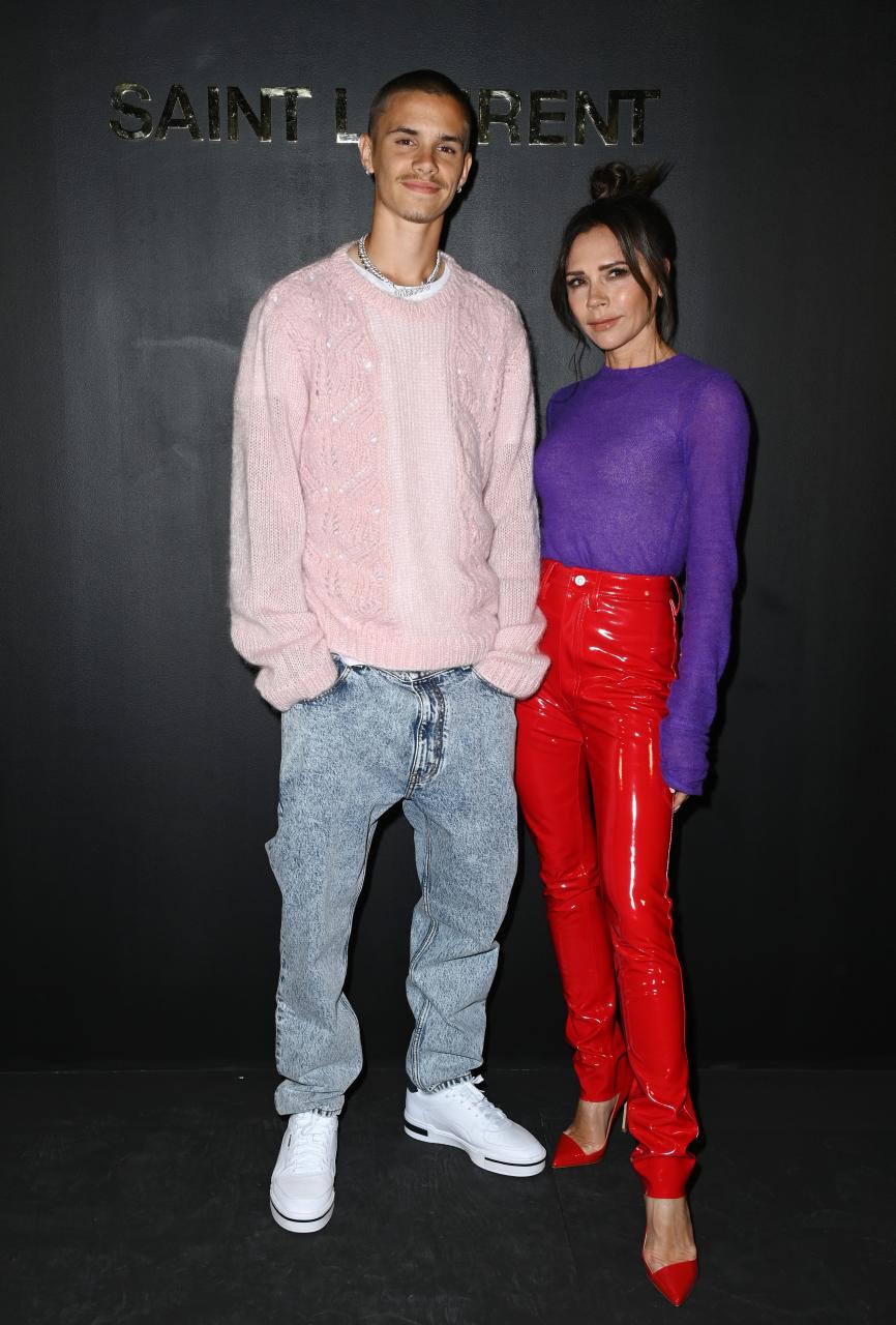 Fashionable Romeo Beckham often attends fashion shows with his famous mum Victoria