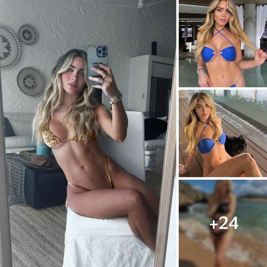 TikTok Star Mia Dio In Her Gold Bikini Focuses ‘On Being Super Hot’