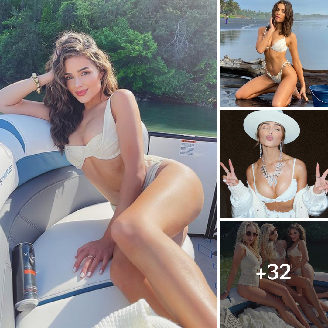 Olivia Culpo Is ‘Giving Bride-Cella’ At Coachella In White Lingerie