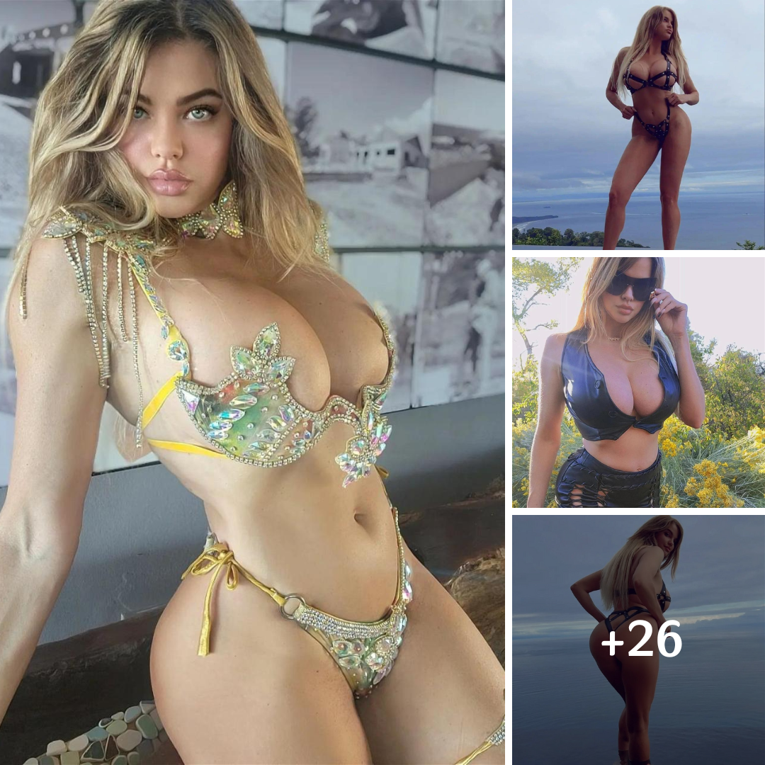 Dana Hamm Looks Like A ‘Goddess’ In A Crystal Bikini