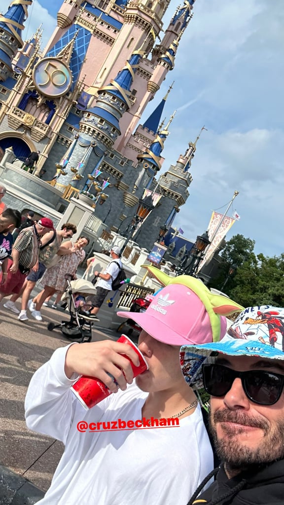 David, Victoria Beckham Take Family to Disney World | Photos