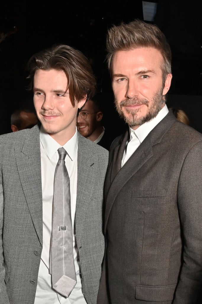 David and Cruz Beckham Sit Front Row at Paris Fashion Week