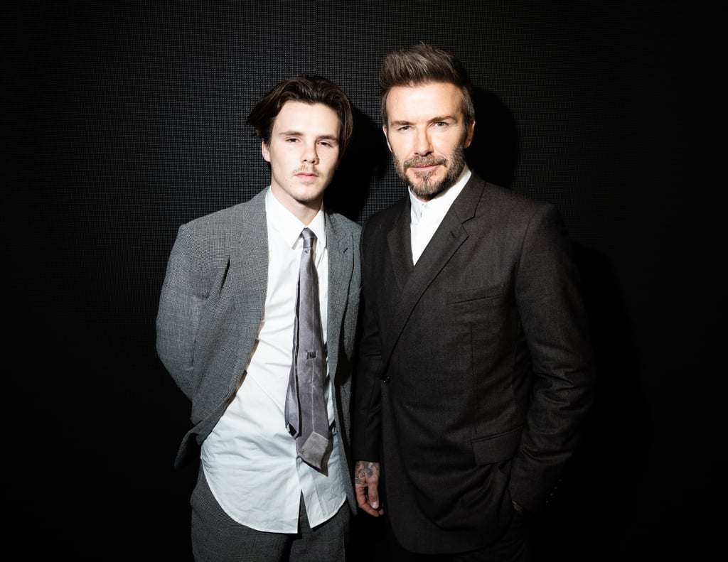 David and Cruz Beckham Sit Front Row at Paris Fashion Week