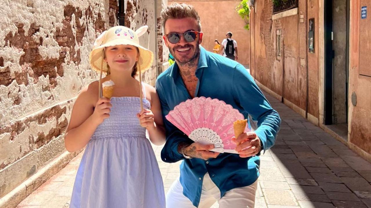 david and harper beckham venice