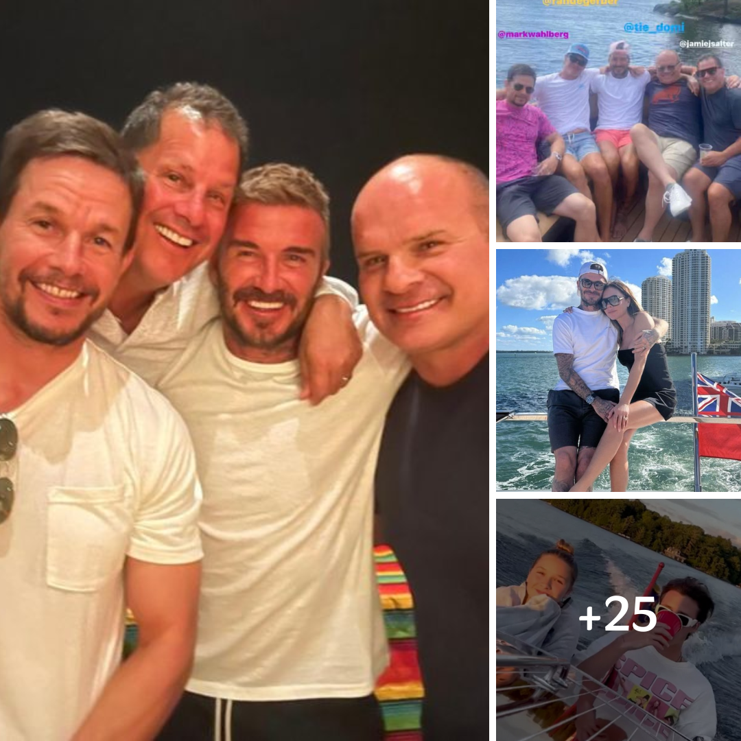 David Beckham’s friendship with Hollywood star Mark Wahlberg revealed as they holiday together