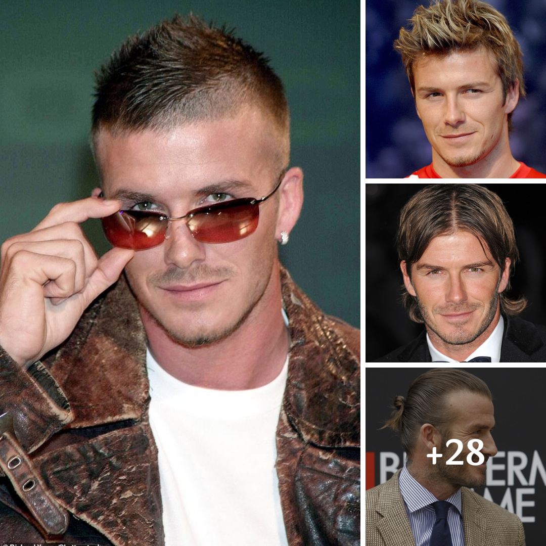 From curtains to a buzzcut and THAT mohawk: David Beckham’s iconic haircuts as footballer insists he ‘didn’t do it for attention’