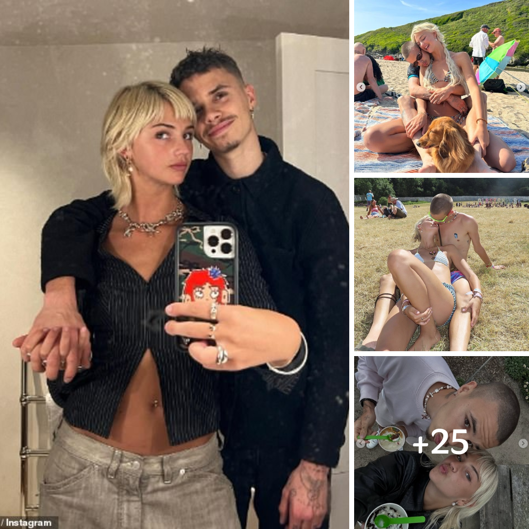 Romeo Beckham’s girlfriend Mia Regan shares a heartfelt tribute to her beau on his 21st birthday: ‘Thank you for being the best’