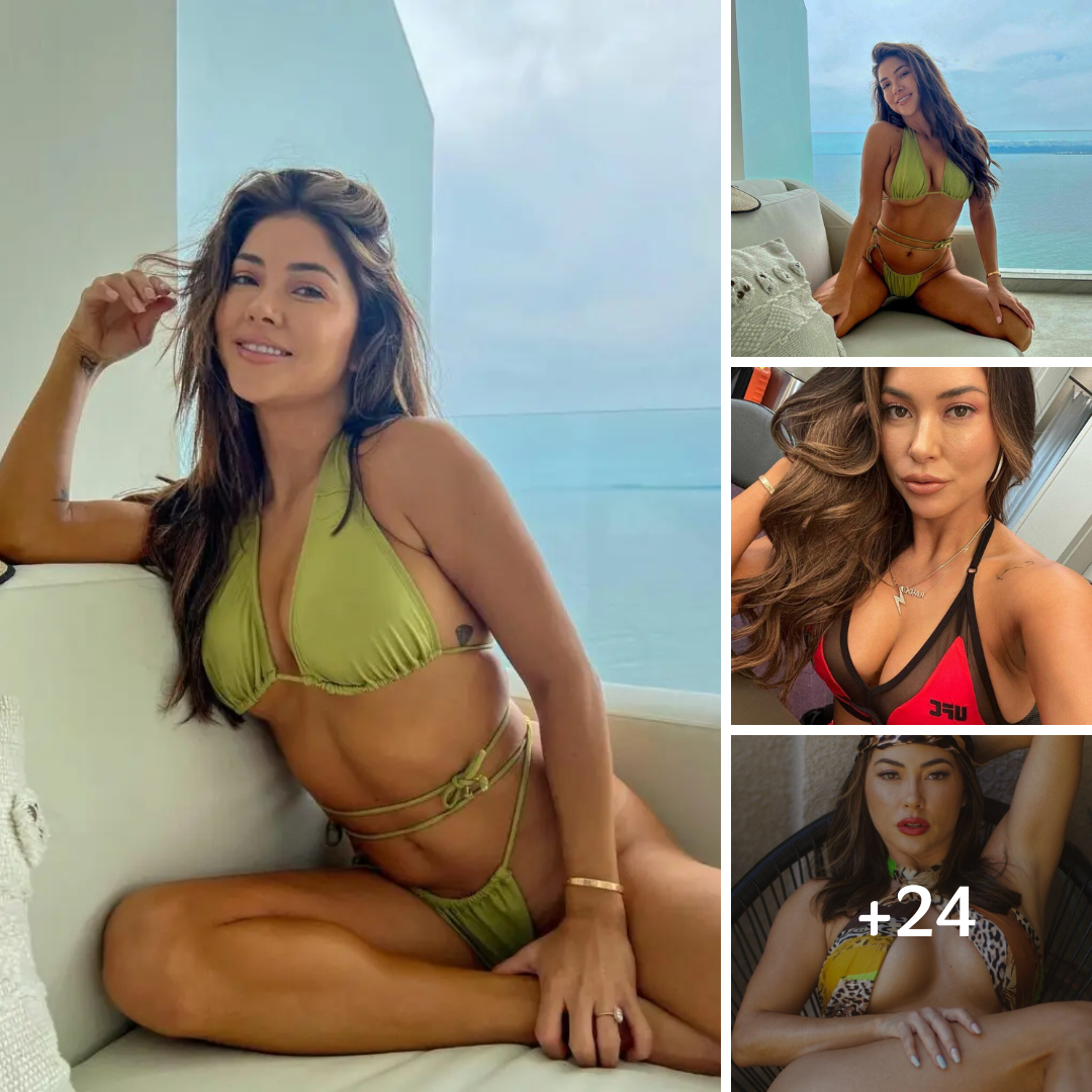 UFC Ring Girl Arianny Celeste In Her Green Bikini Feels ‘Happy’