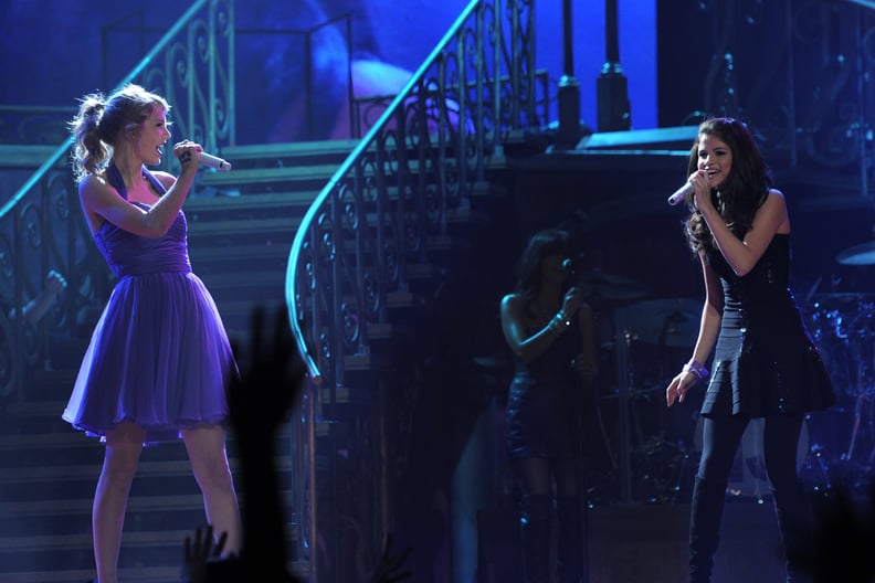 November 2011: Selena Gomez and Taylor Swift Perform 