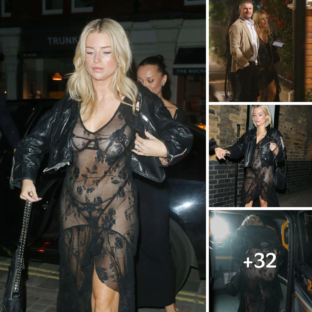 Lottie Moss stuns in see-through dress on date night with mystery older man