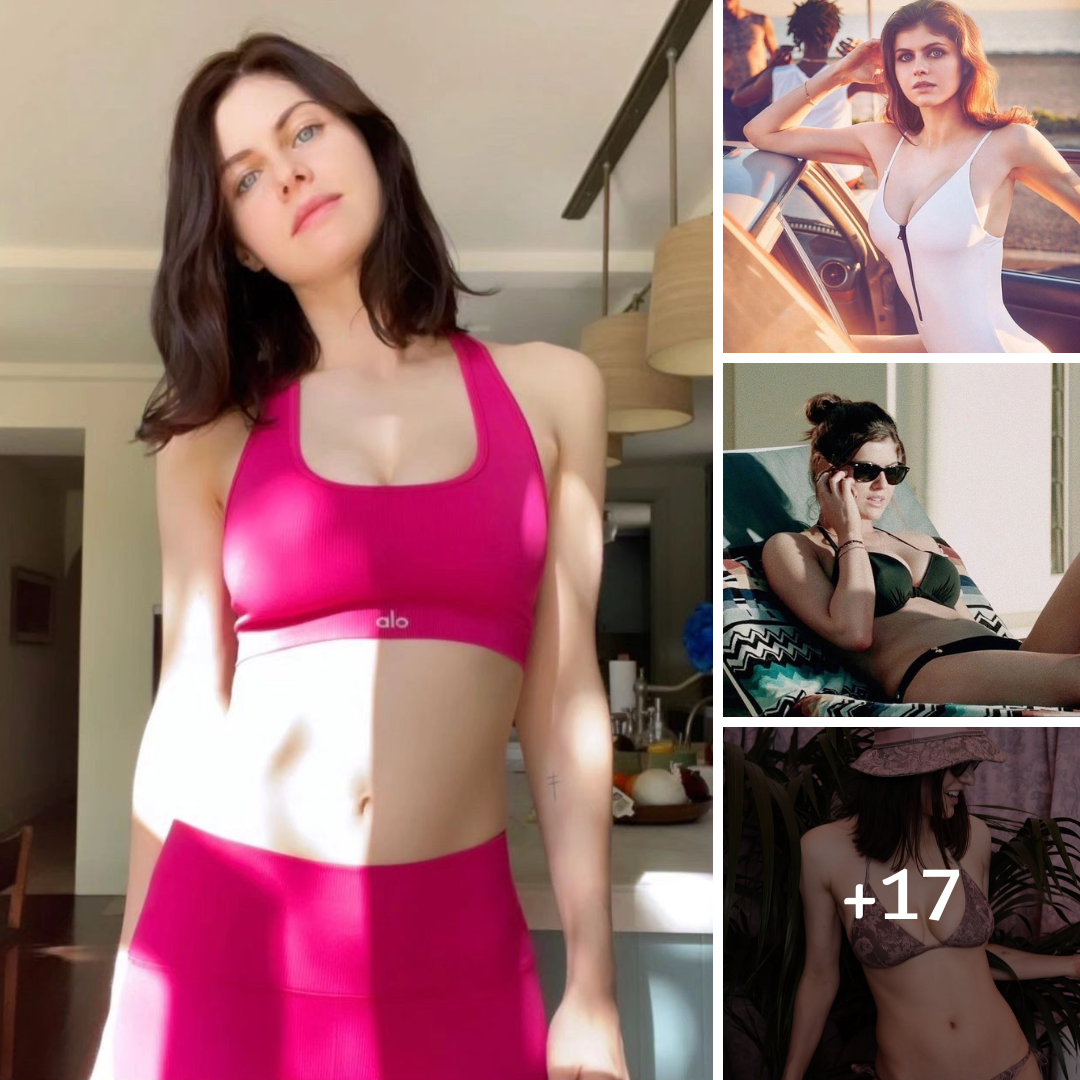 Alexandra Daddario Takes A Phone Call In Her Bikini