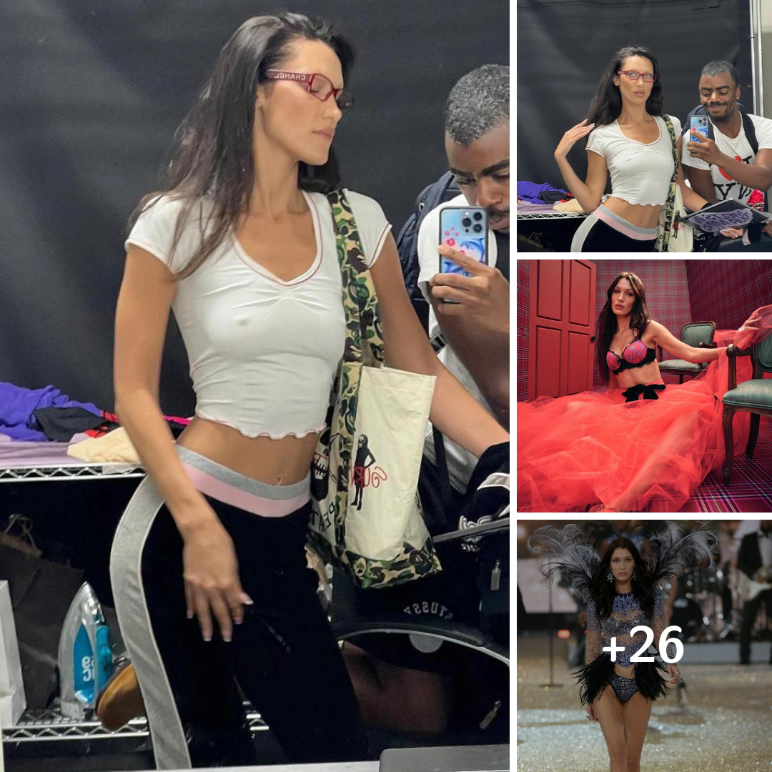 Bella Hadid Flaunts Toned Abs In BRALESS White Crop Top