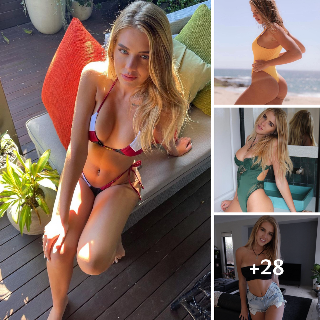 Jade Grobler Flaunts Insanely Hot Bod In Green Lace Teddy