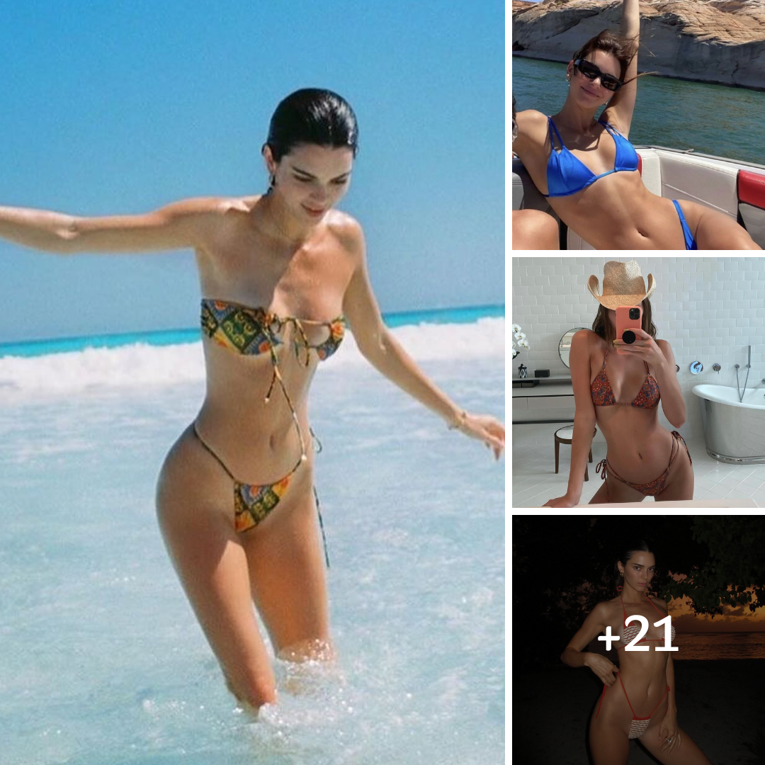 Kendall Jenner In Bathroom Bikini Shows Off Her Cowboy Hat